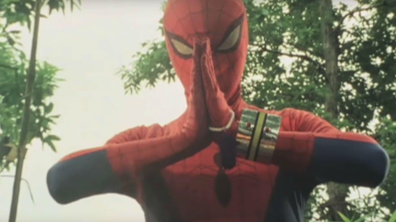 Japanese Spiderman backdrop