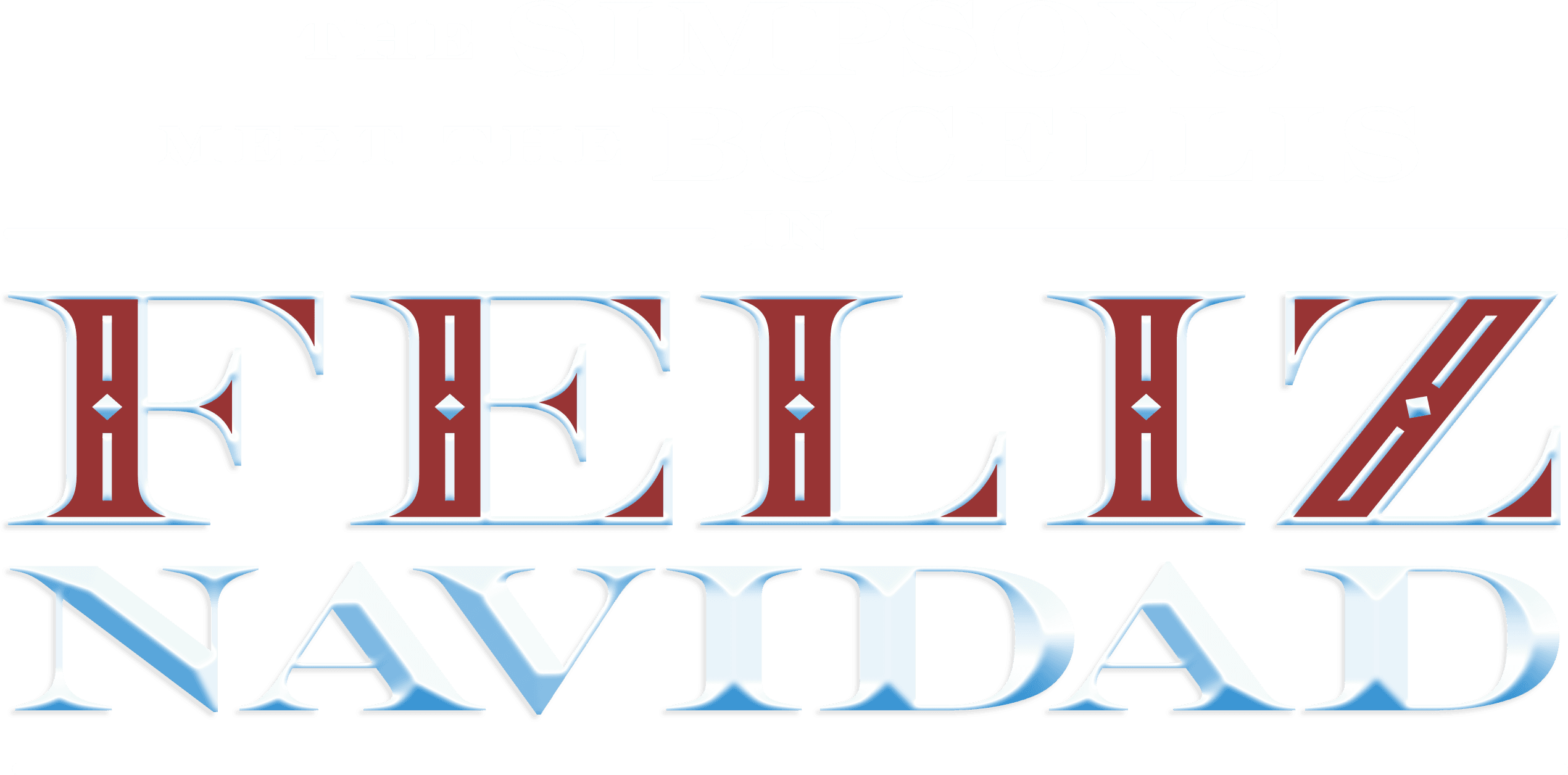 The Simpsons Meet the Bocellis in Feliz Navidad logo