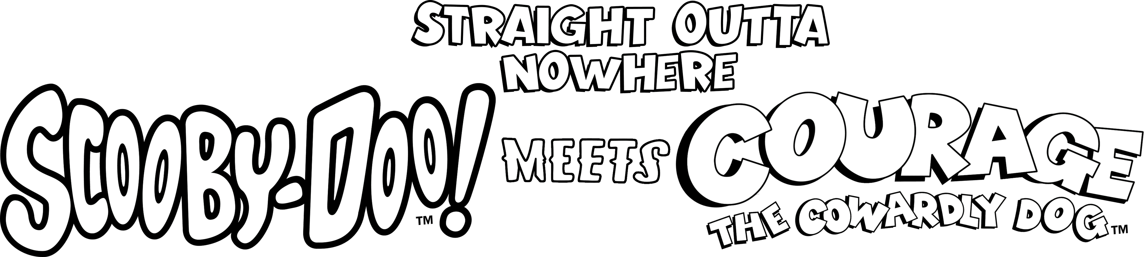 Straight Outta Nowhere: Scooby-Doo! Meets Courage the Cowardly Dog logo