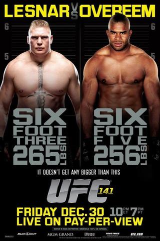 UFC 141: Lesnar vs. Overeem poster
