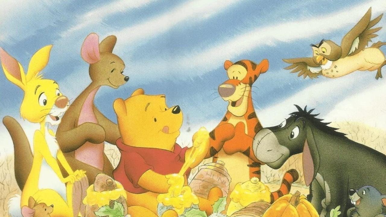 A Winnie the Pooh Thanksgiving backdrop