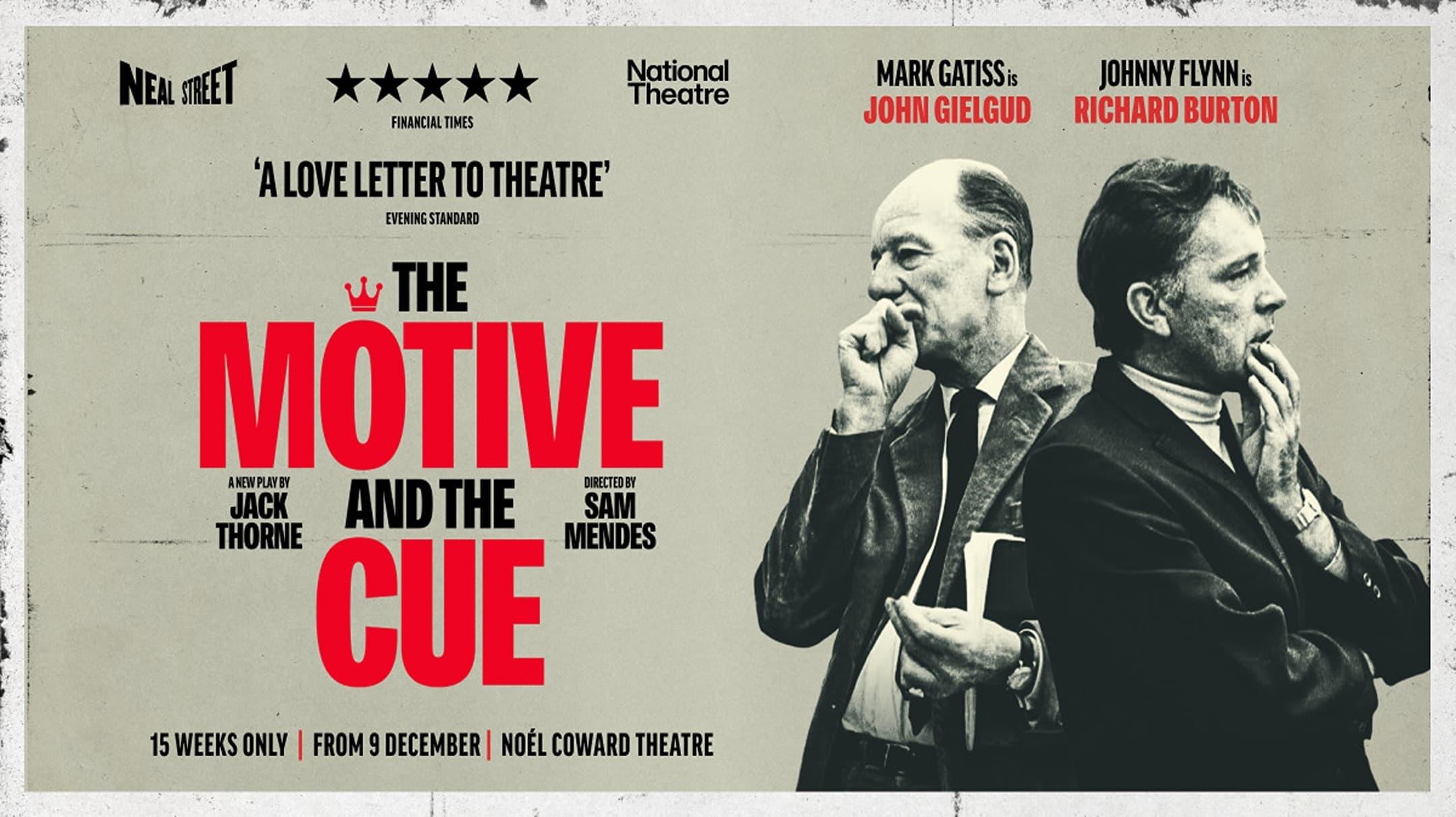 National Theatre Live: The Motive and the Cue backdrop