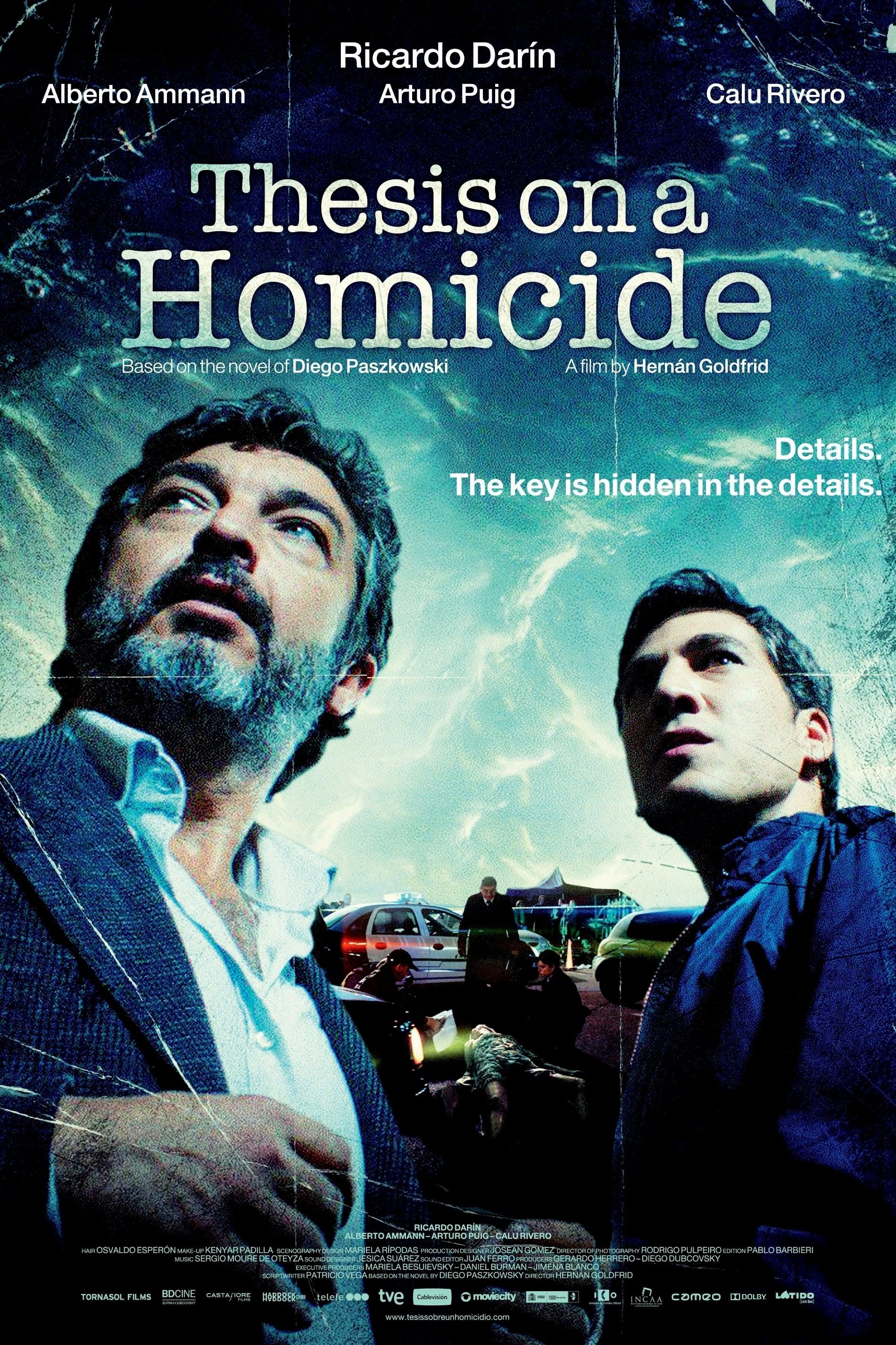 Thesis on a Homicide poster