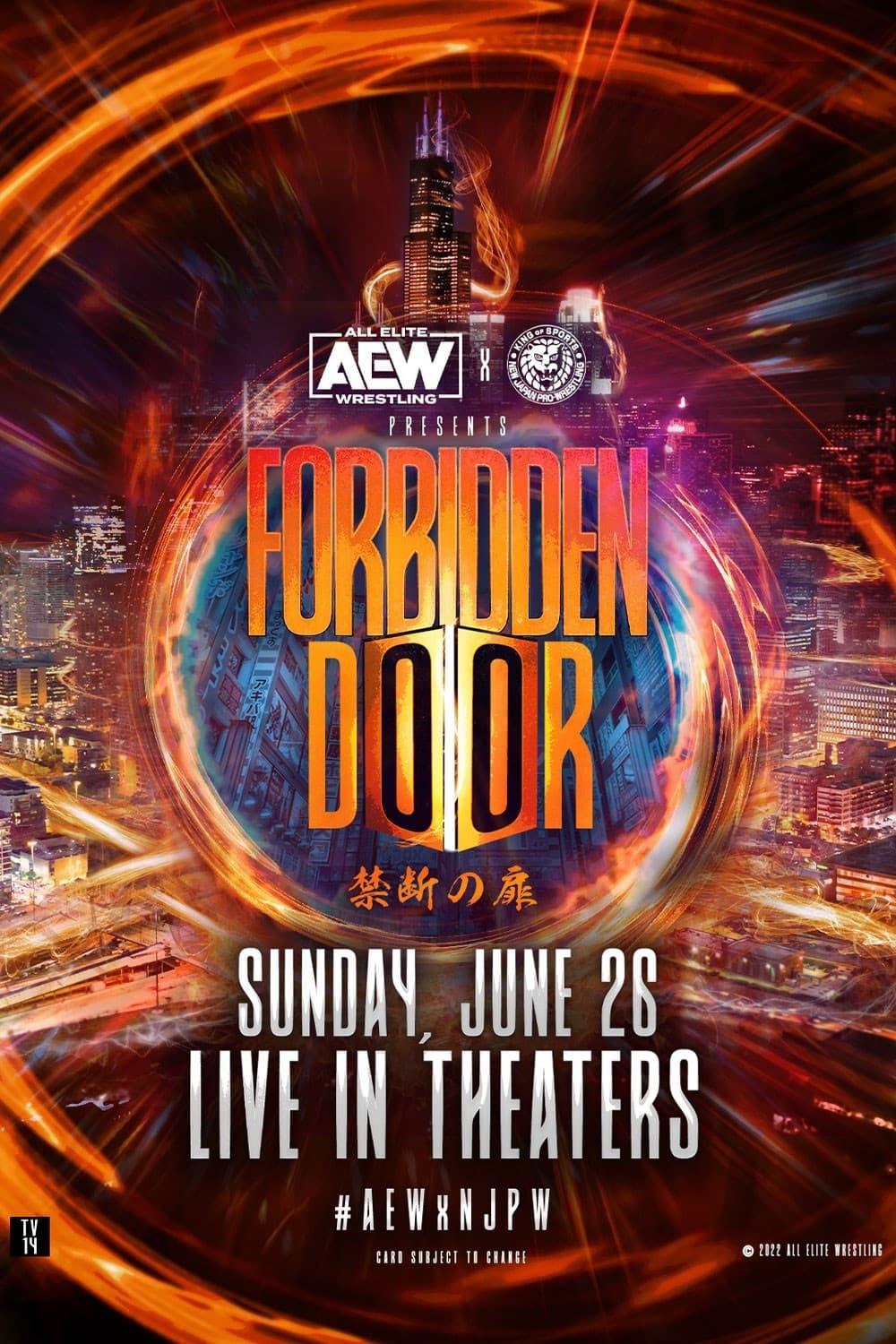 AEW x NJPW Presents Forbidden Door poster