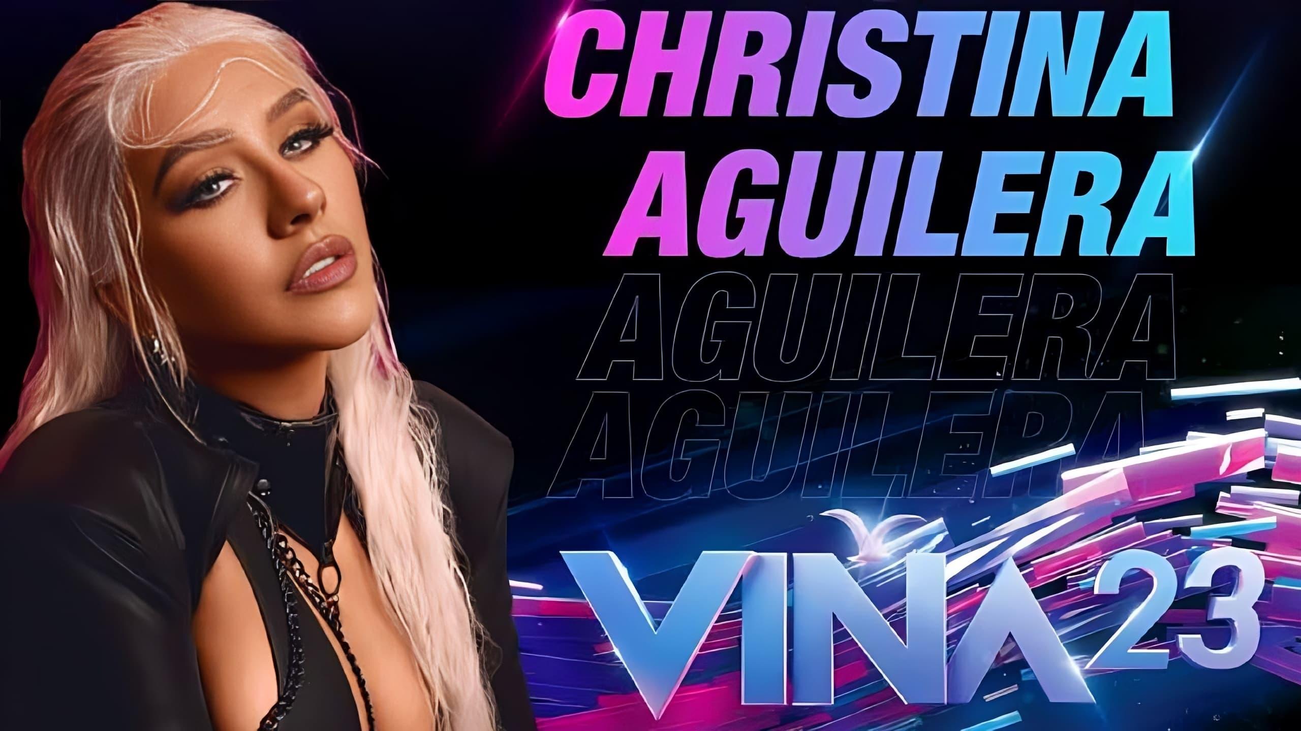Christina Aguilera backdrop
