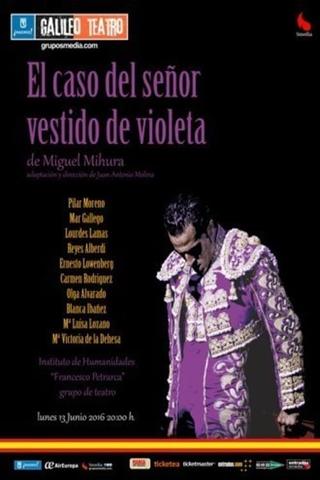 El caso del señor vestido de violeta poster