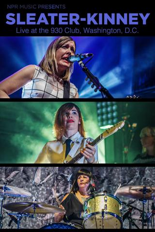 Sleater-Kinney Live in DC poster