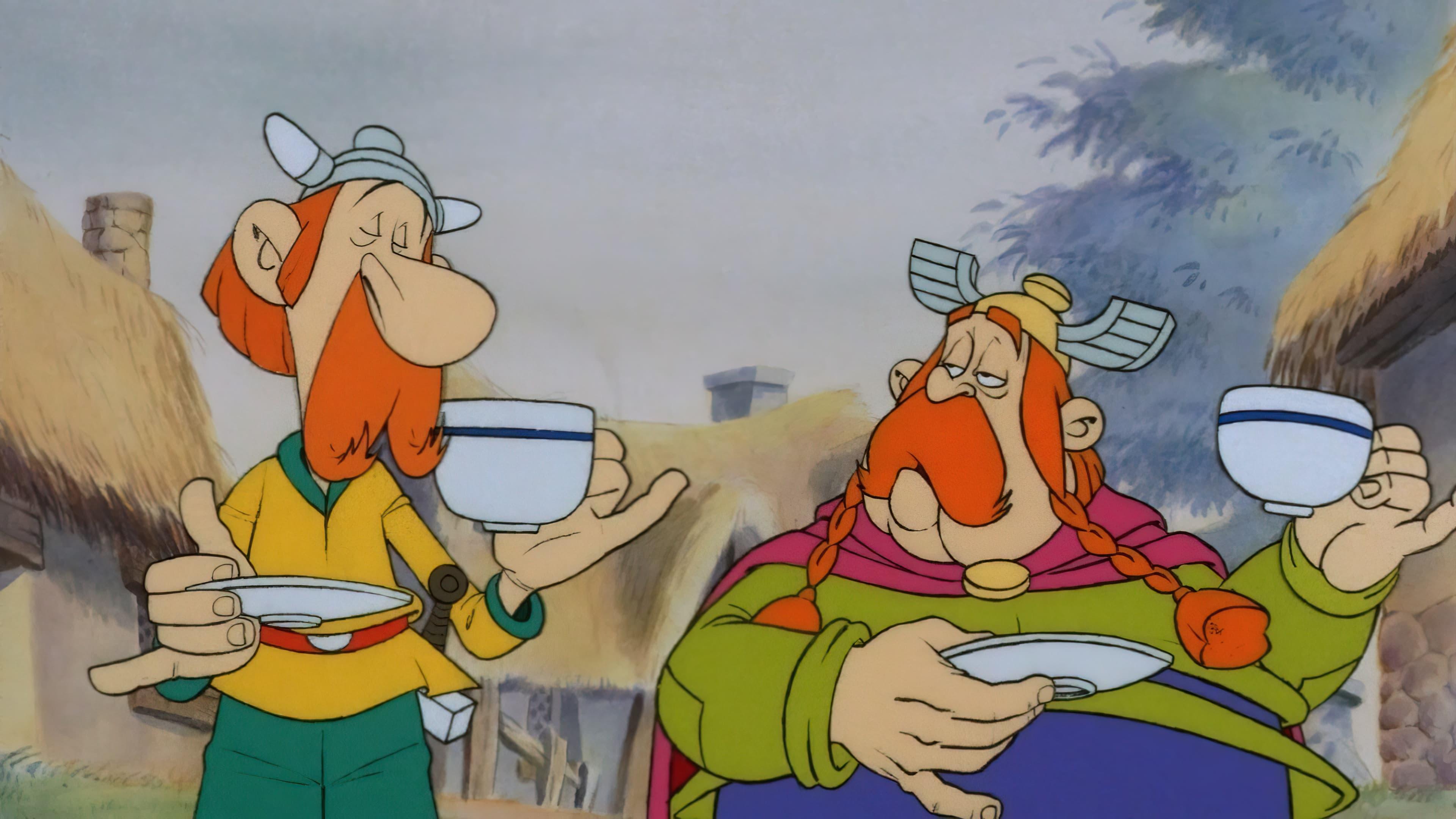Asterix in Britain backdrop