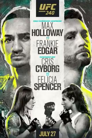 UFC 240: Holloway vs. Edgar poster