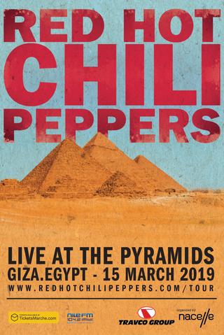 Red Hot Chili Peppers Live At The Pyramids poster