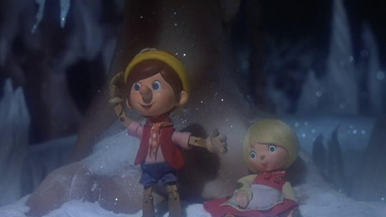 Pinocchio's Christmas backdrop