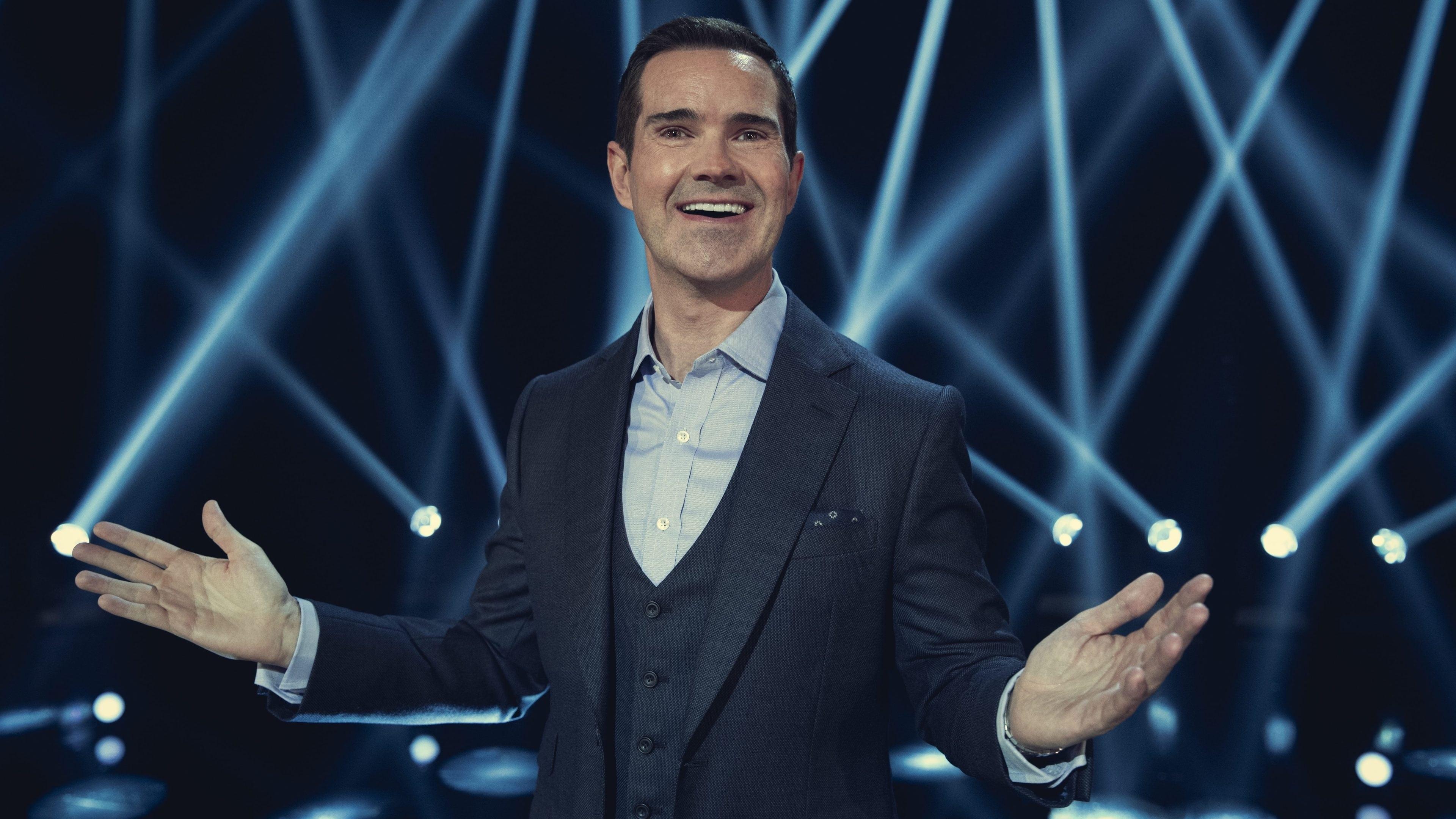 Jimmy Carr: His Dark Material backdrop