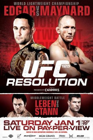 UFC 125: Resolution poster
