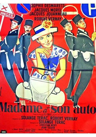 Madame et son auto poster