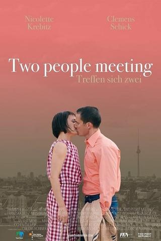 Two People Meeting poster