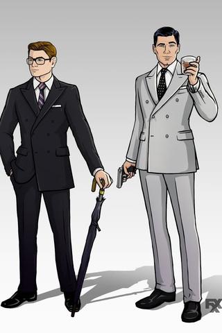 #TBT to That Time Archer Met Kingsman poster