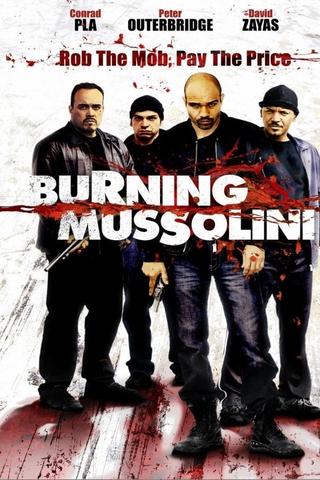 Burning Mussolini poster