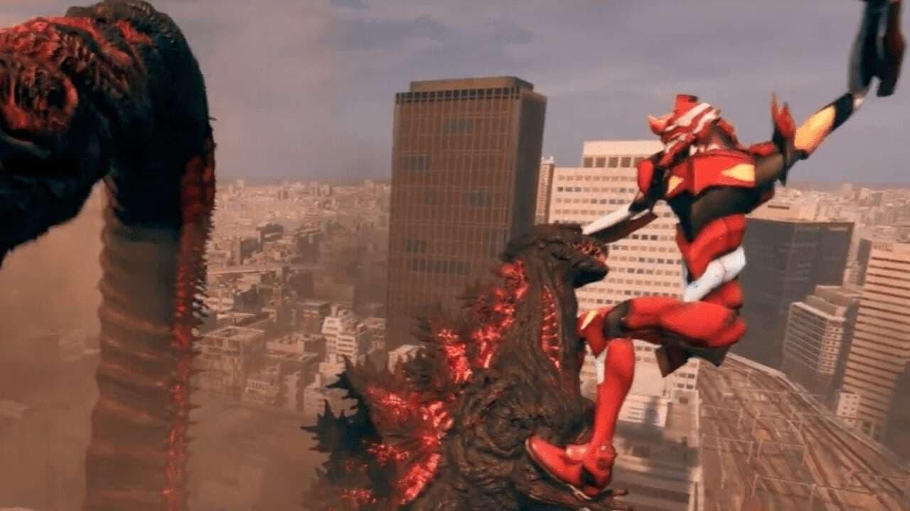 Godzilla vs. Evangelion: The Real 4-D backdrop