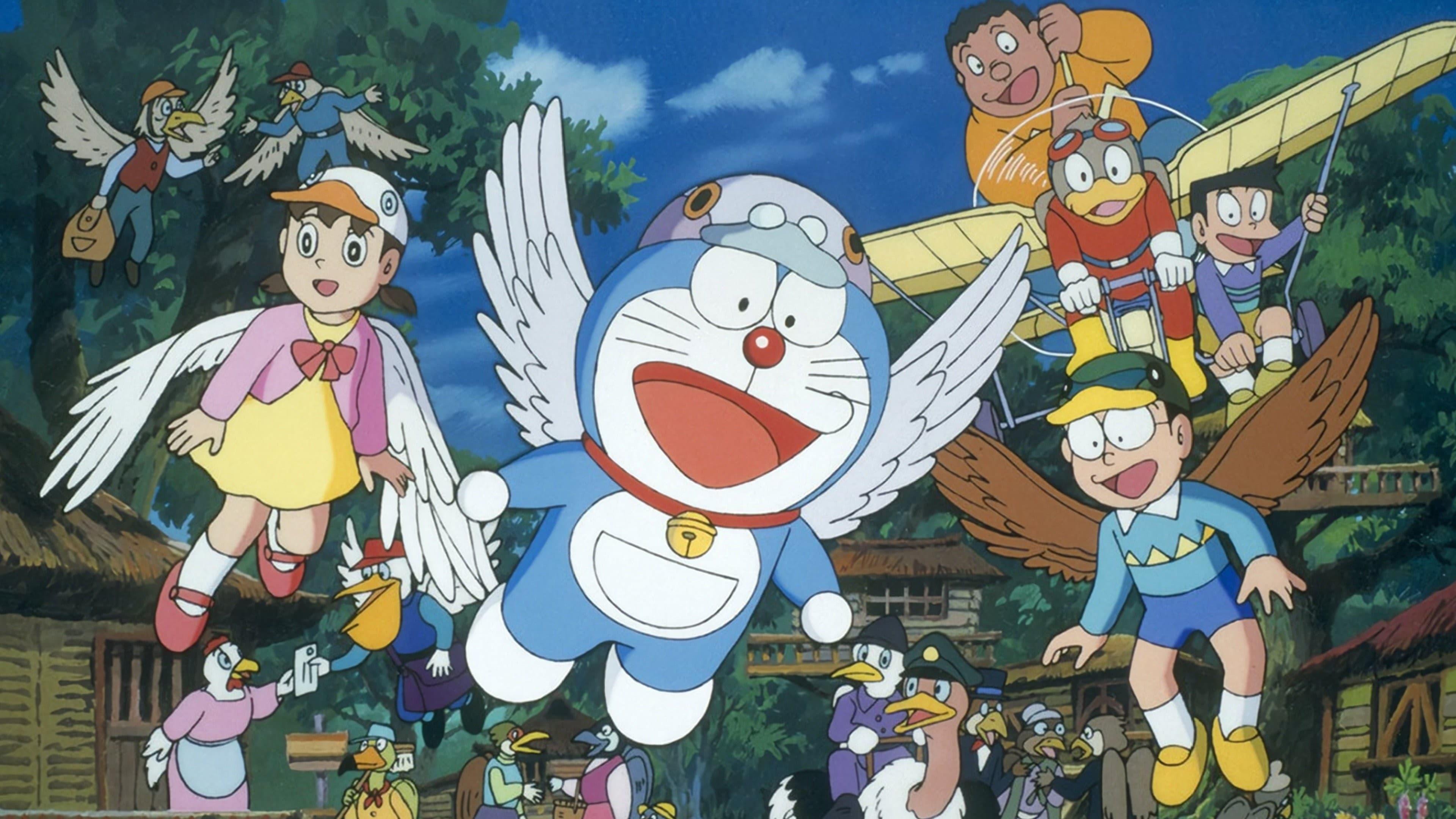 Doraemon: Nobita and the Winged Braves backdrop