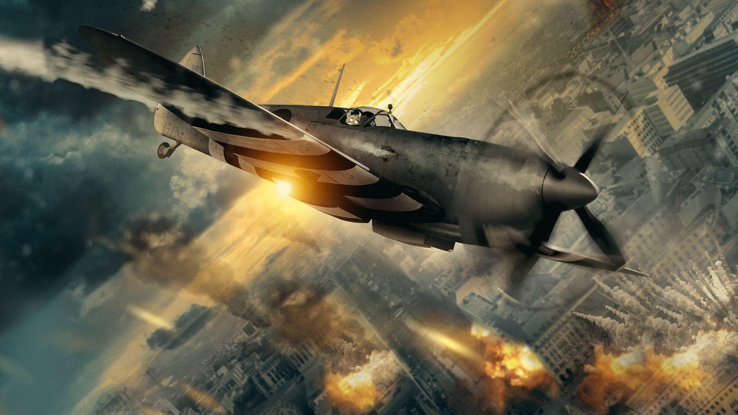 Spitfire Over Berlin backdrop