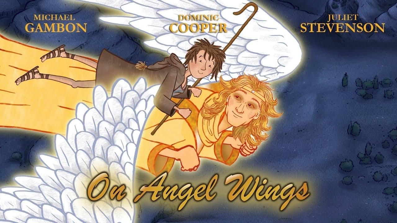 On Angel Wings backdrop