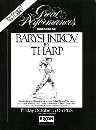 Baryshnikov by Tharp with American Ballet Theatre poster