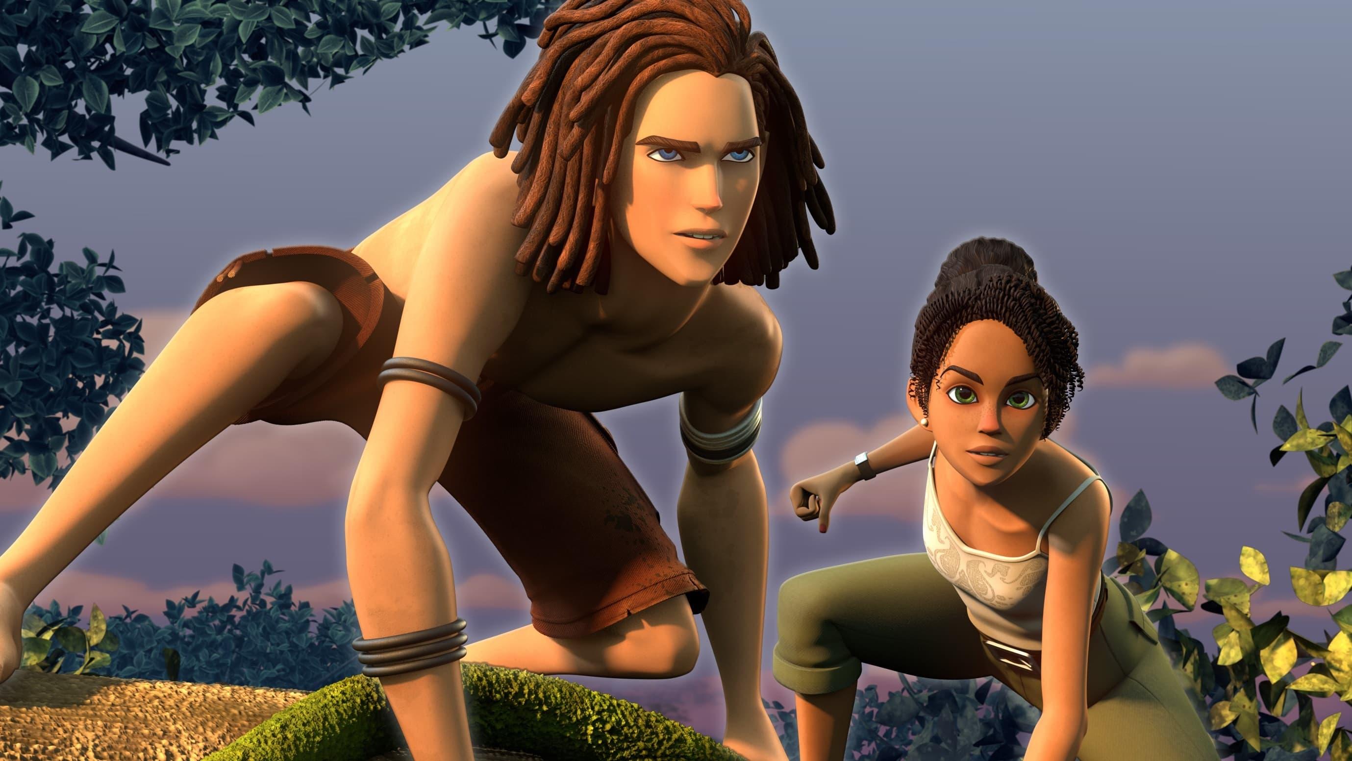 Edgar Rice Burroughs' Tarzan and Jane backdrop
