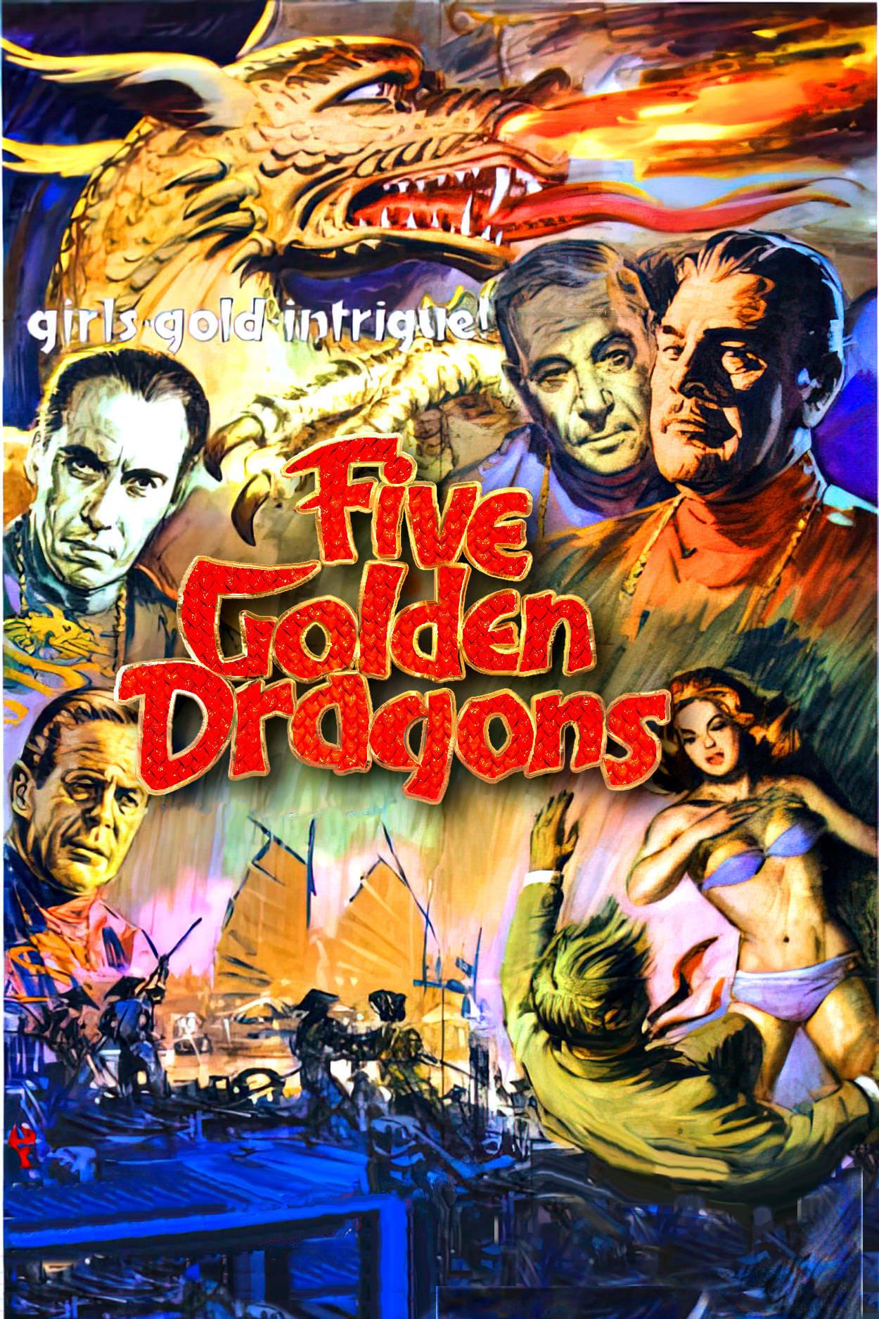 Five Golden Dragons poster