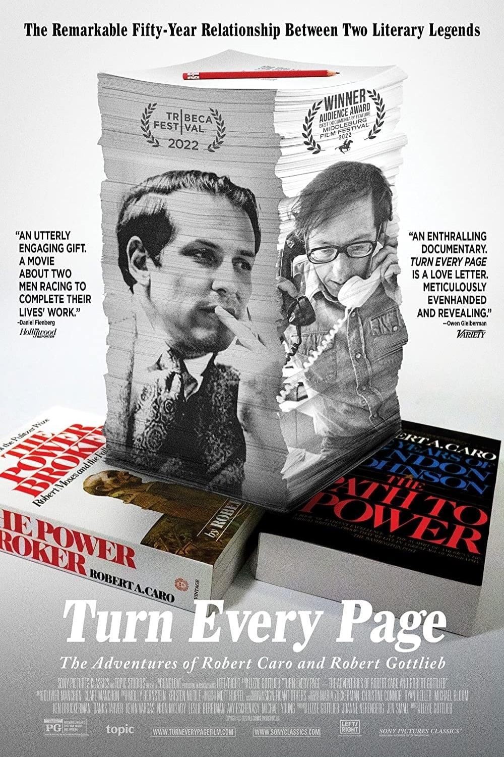 Turn Every Page - The Adventures of Robert Caro and Robert Gottlieb poster