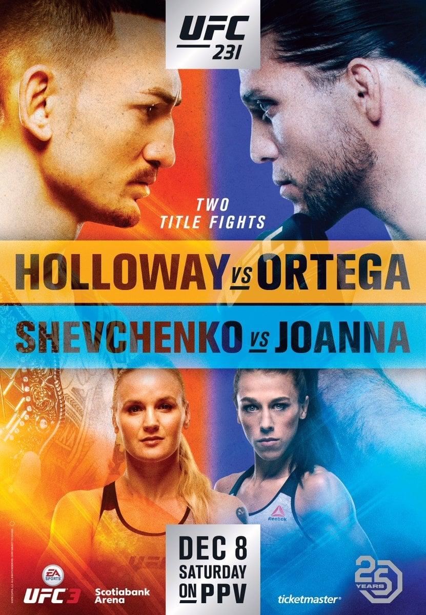 UFC 231: Holloway vs. Ortega poster