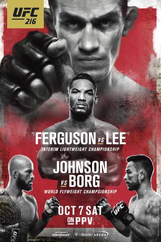 UFC 216: Ferguson vs. Lee poster