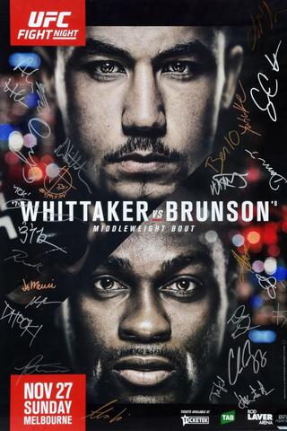 UFC Fight Night 101: Whittaker vs. Brunson poster