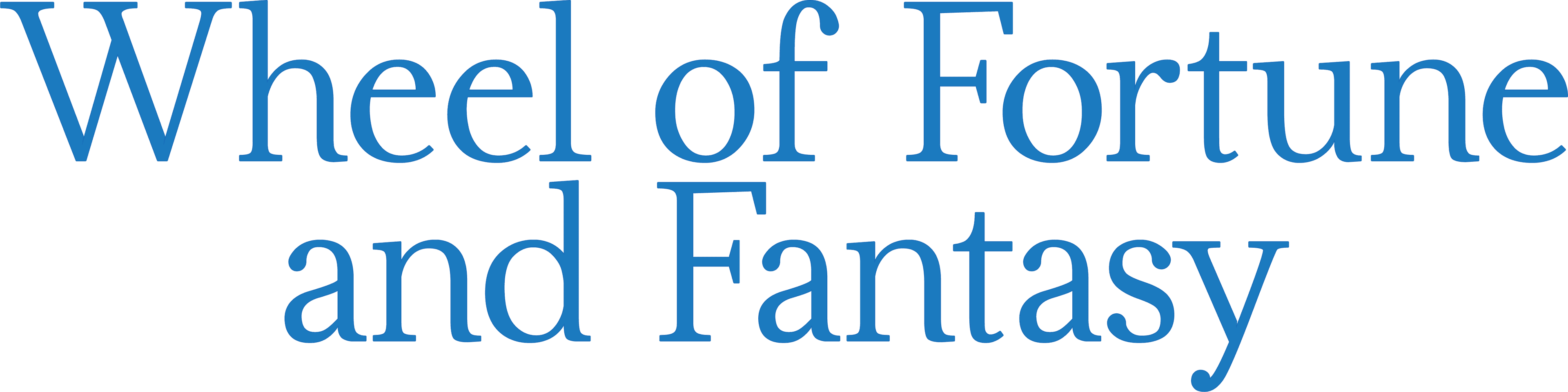 Wheel of Fortune and Fantasy logo