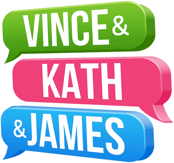 Vince & Kath & James logo
