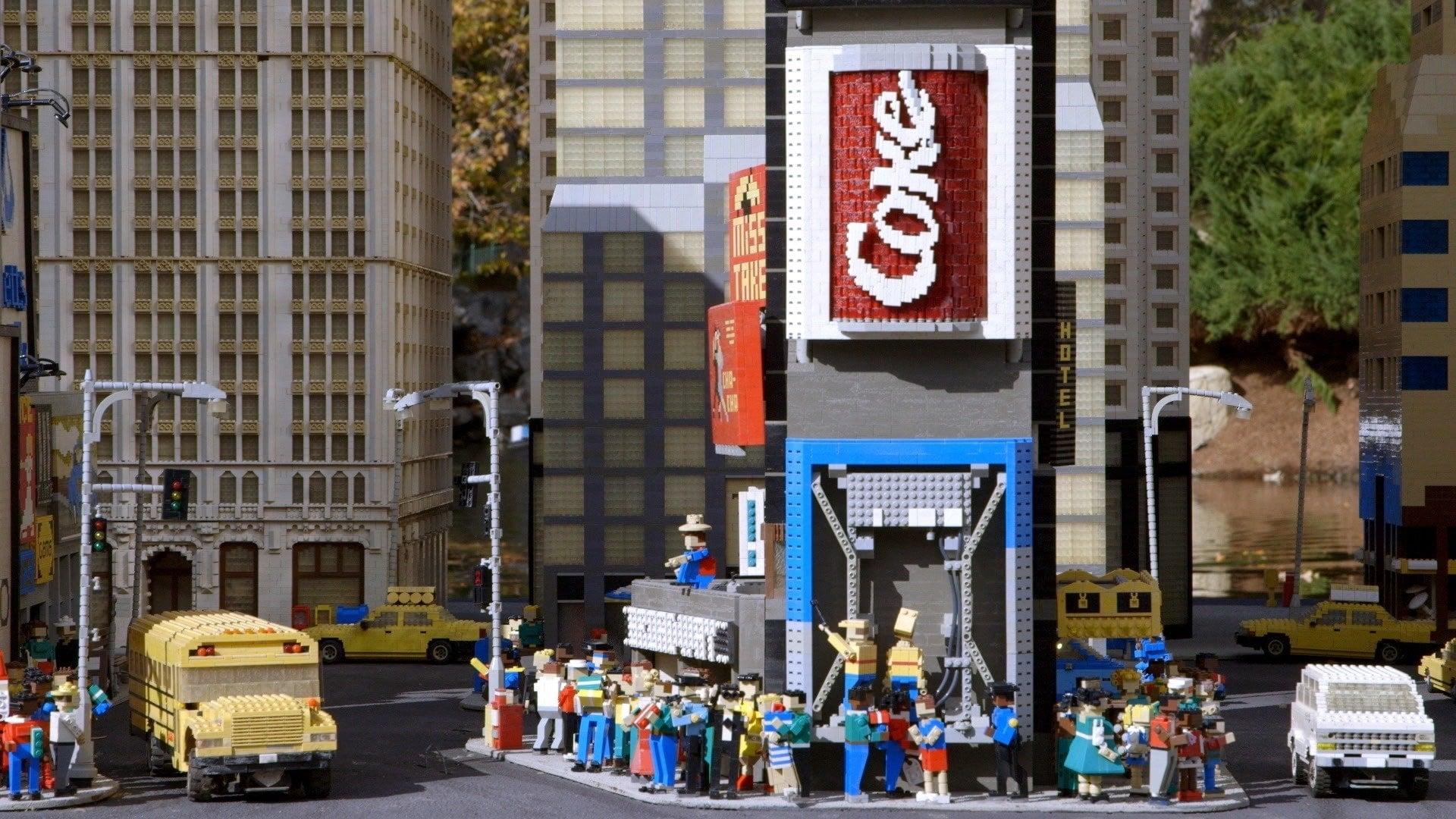 A LEGO Brickumentary backdrop