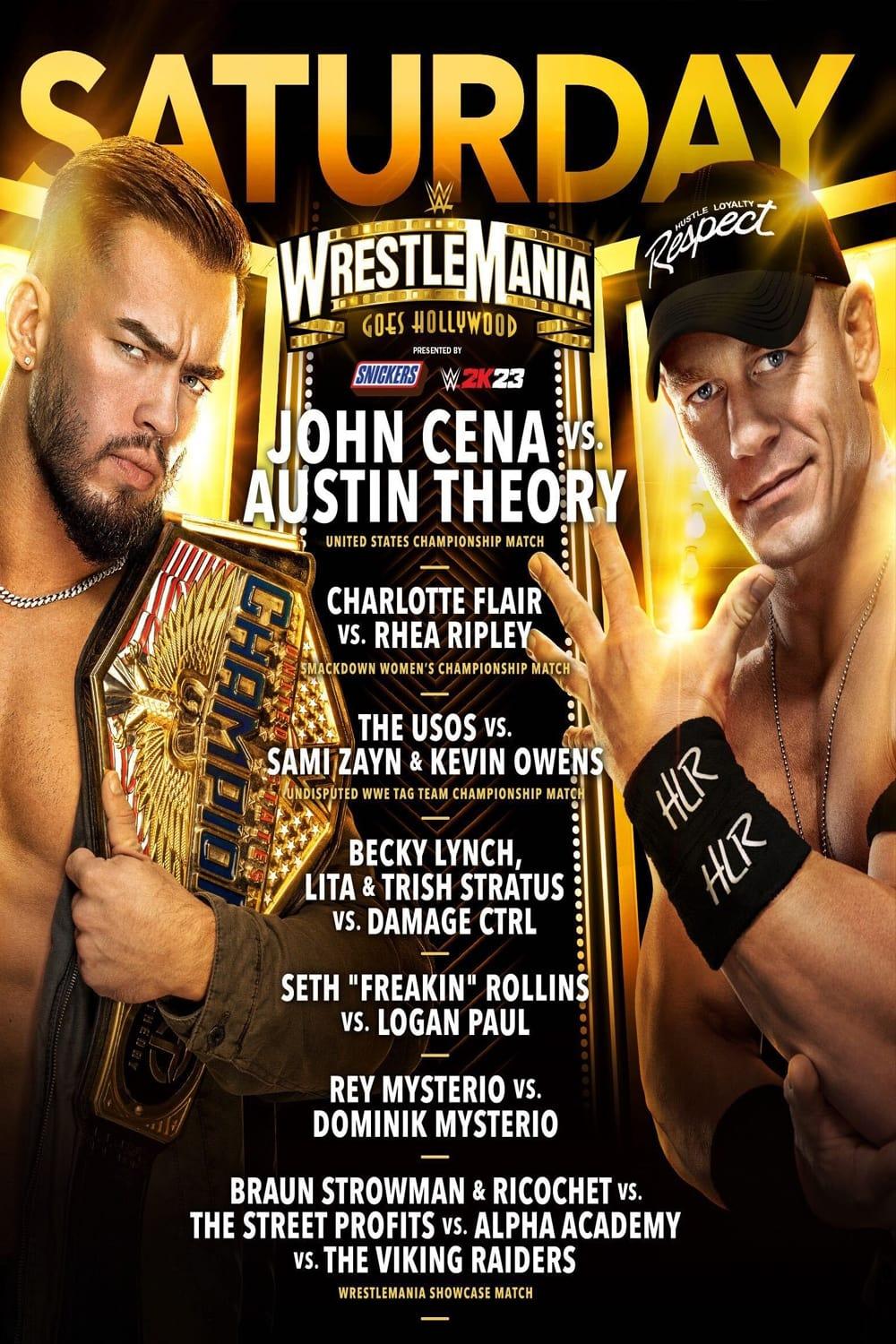 WWE WrestleMania 39 Saturday poster