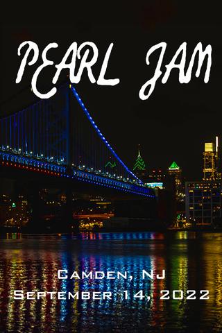 Pearl Jam: Camden, NJ 2022 poster