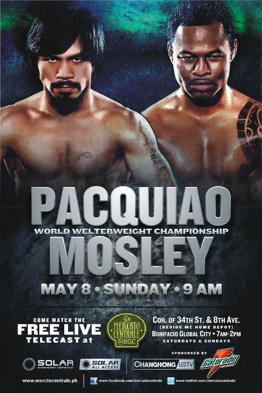 Manny Pacquiao vs. Shane Mosley poster
