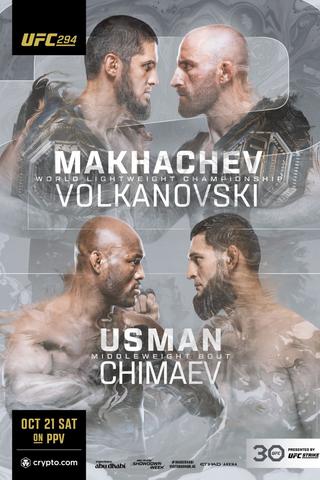 UFC 294: Makhachev vs. Volkanovski 2 poster