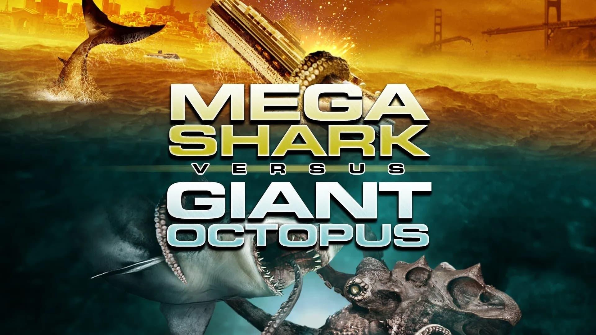 Mega Shark vs. Giant Octopus backdrop