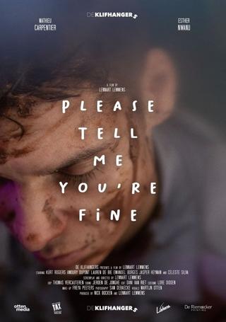 Please tell me you're fine poster