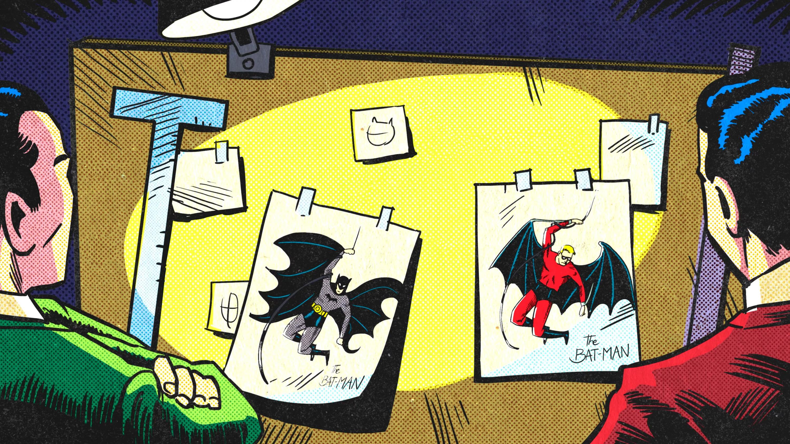 Batman & Bill backdrop