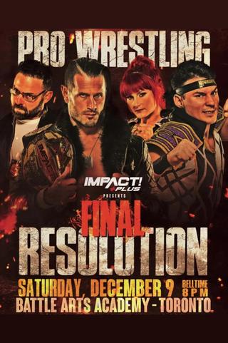 IMPACT Wrestling: Final Resolution 2023 poster