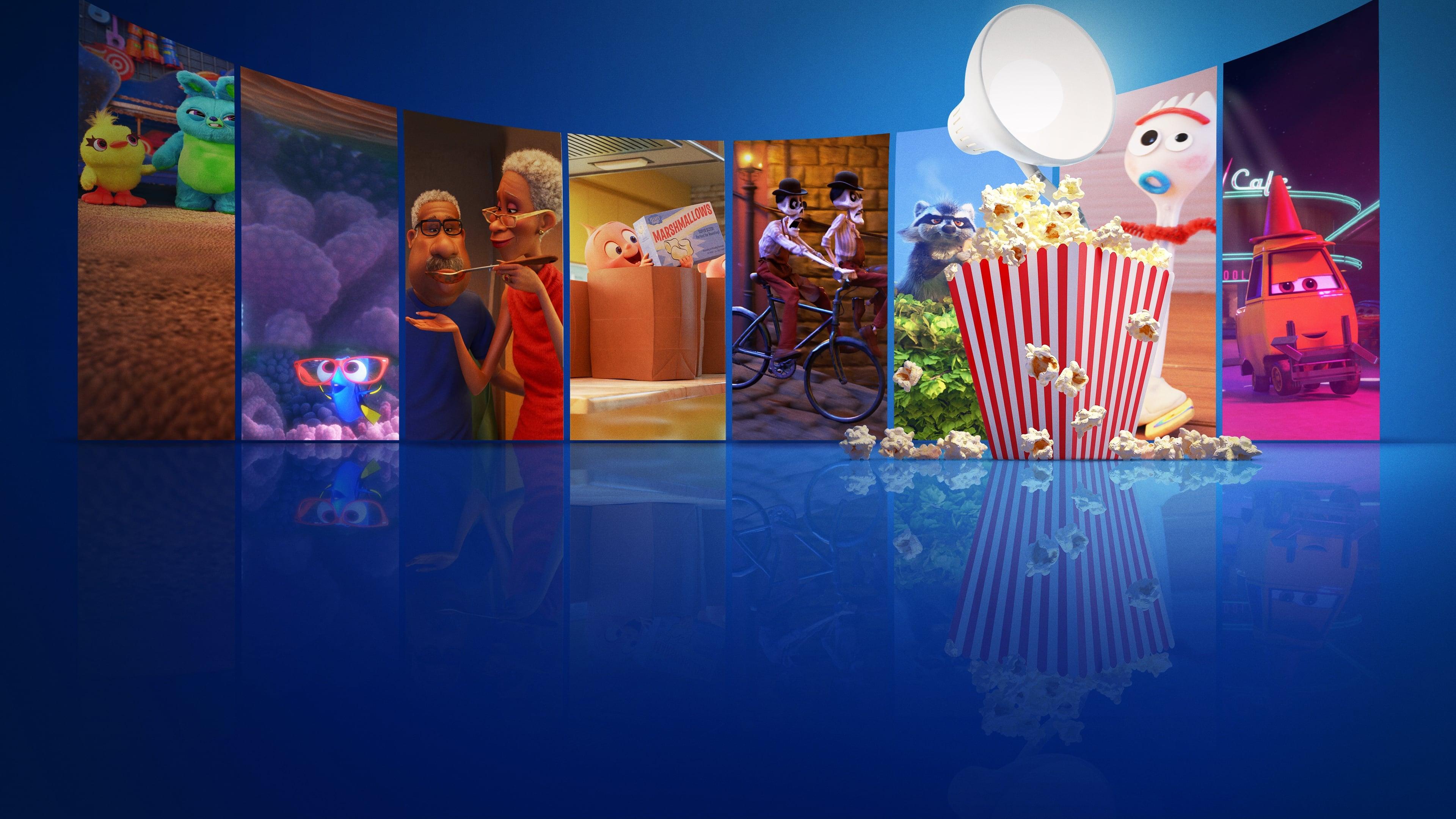 Pixar Popcorn backdrop