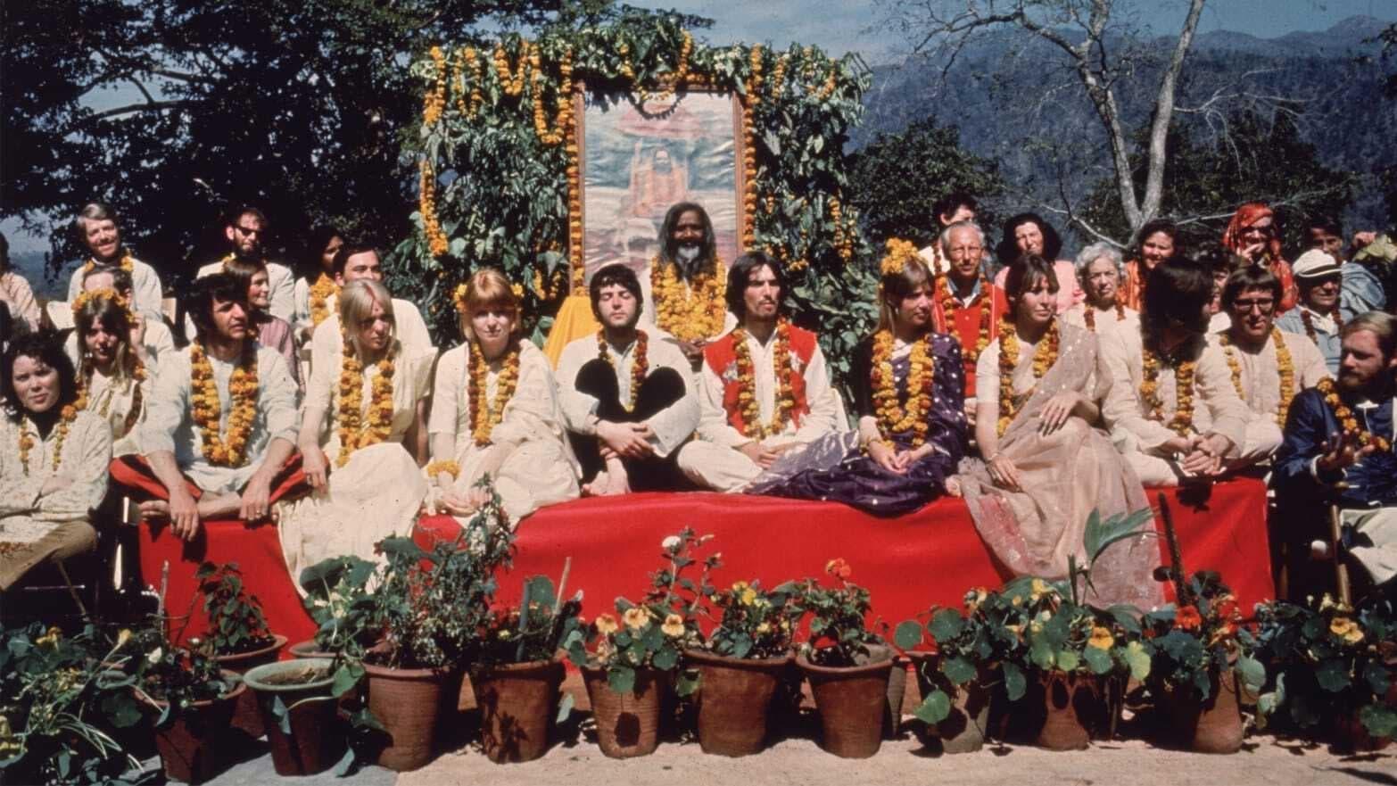 Meeting the Beatles in India backdrop