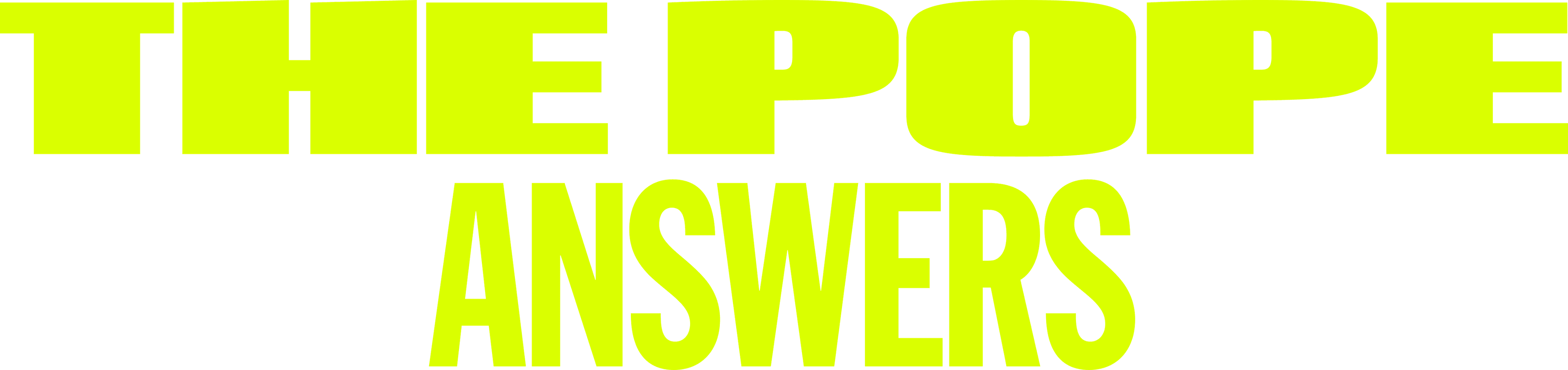 The Pope: Answers logo