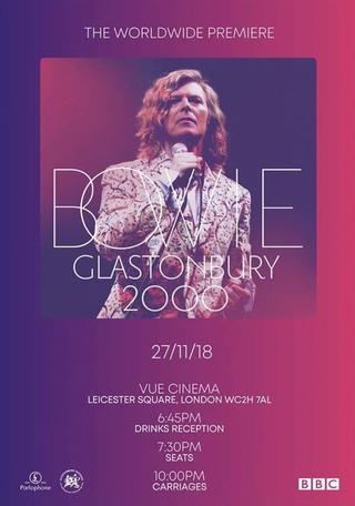 David Bowie In Glastonbury poster