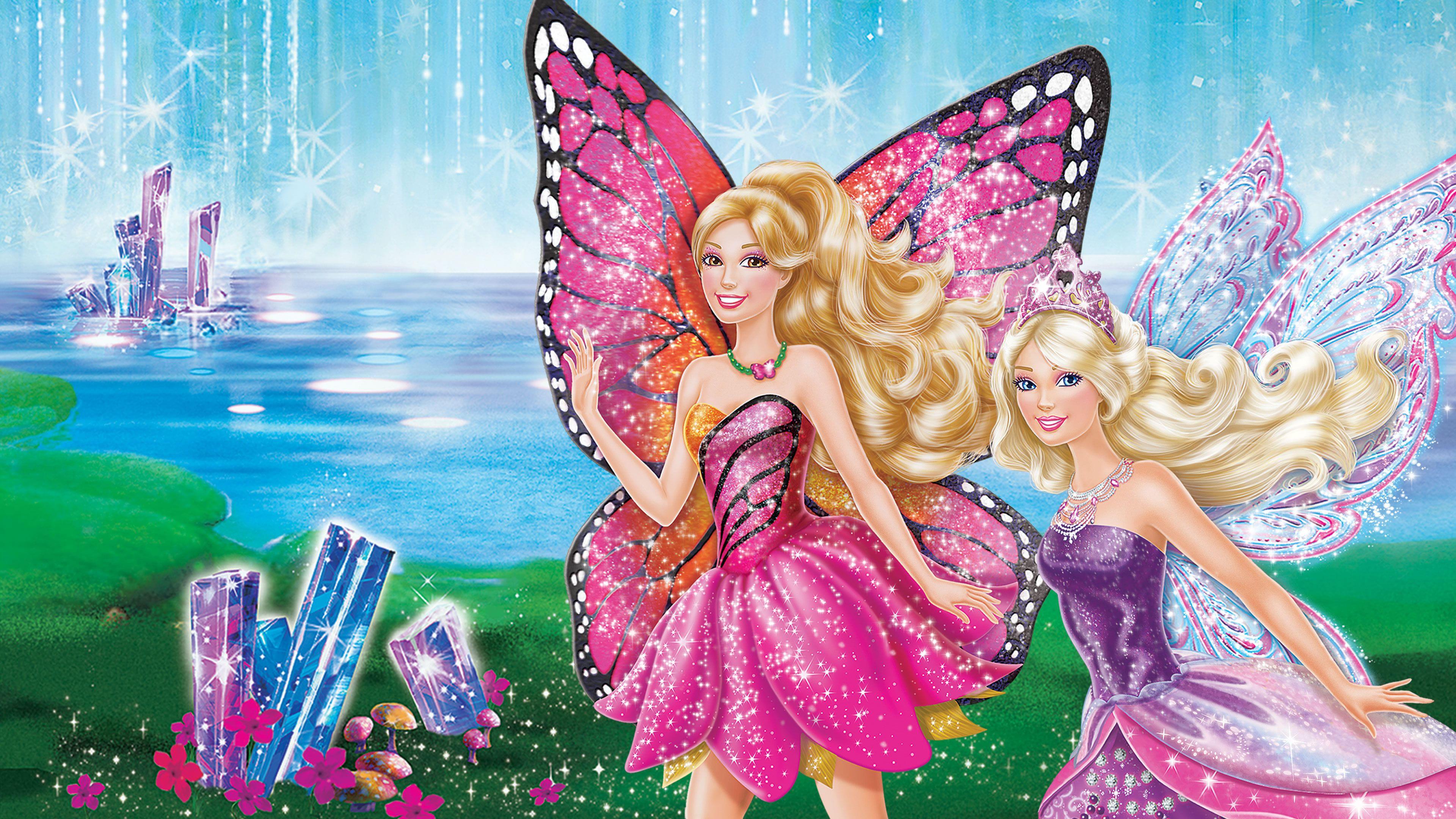 Barbie Mariposa & the Fairy Princess backdrop