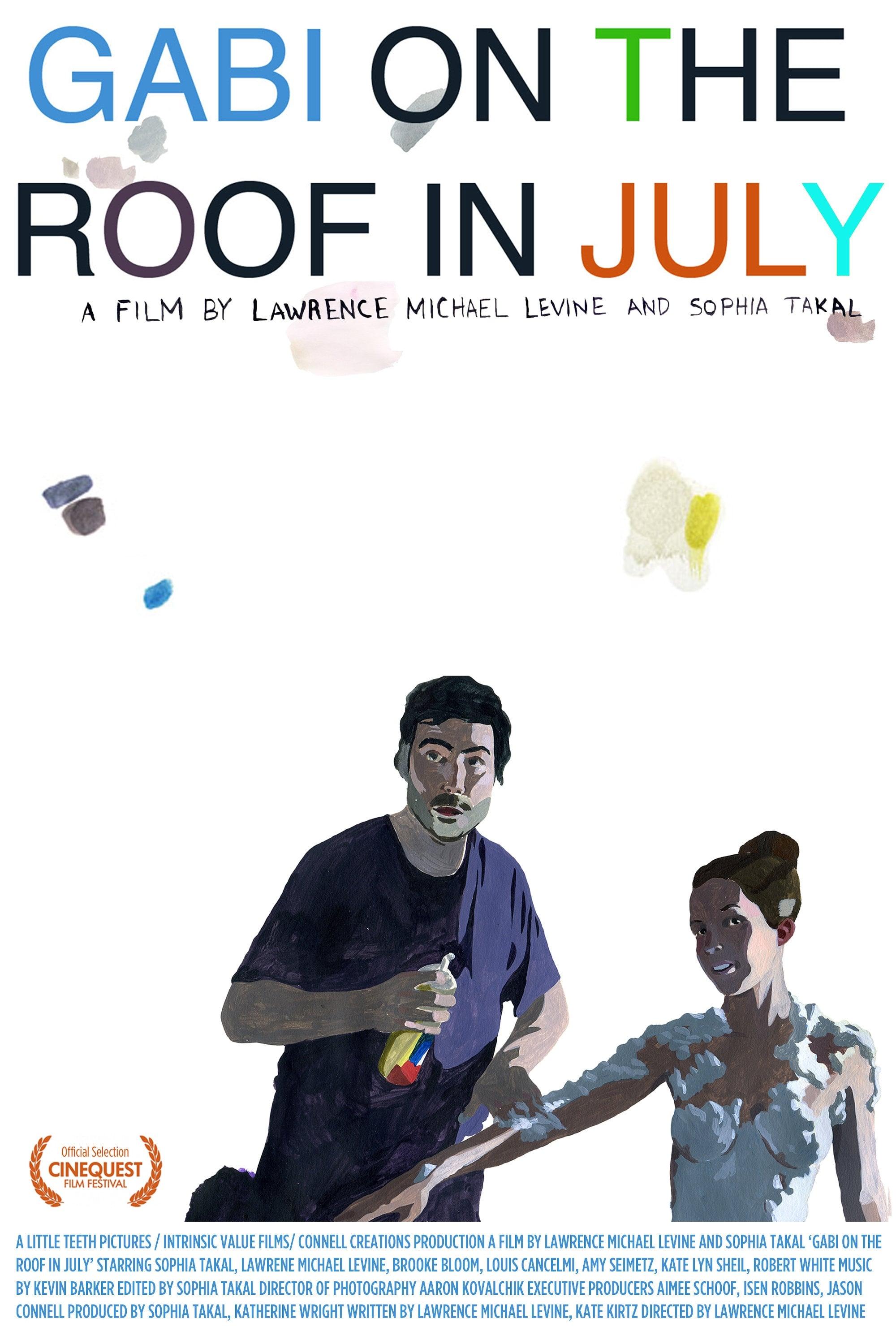 Gabi on the Roof in July poster