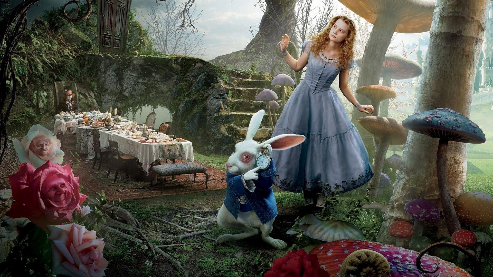 Alice in Wonderland backdrop